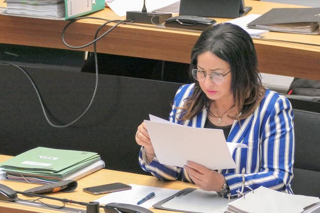 14 05 2020,Berlin,Germany,GER, the city in times of corona pandemic Berlin House of Representatives 59 Plenary Session Dilek Kalayci SPD
