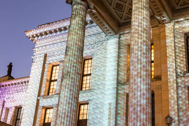 Konzerthaus Gendarmenmarkt Berlin, DEU, 08 10 2013 Konzerthaus at Berlin Gendarmenmarkt during the Festival of Lights Berlin Berlin Germany