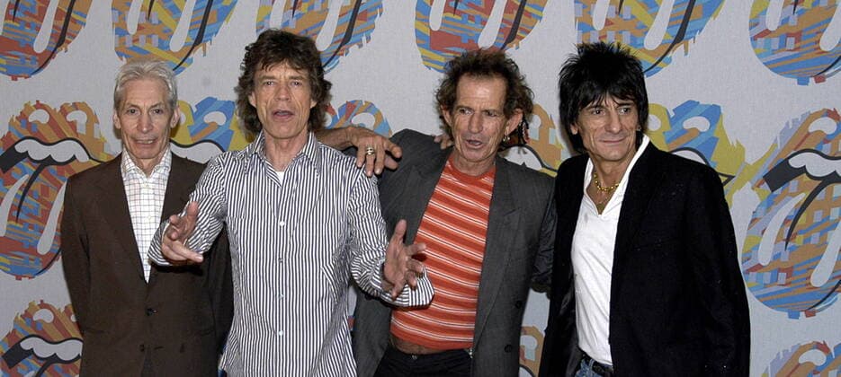 72 Group photo The Rolling Stones at the Munich photo shoot, from l Charlie Watts, Mick Jagger, Keith Richards Ron Wood, rock, rock band, rock n roll, rock n roll, singers, singers, portrait, rock veterans, music, Munich Germany, Germany Copyright: xBriganiArt Morgenx 00049506_00049506