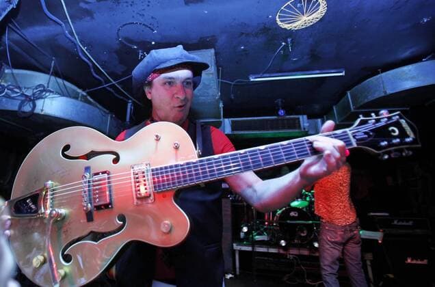 8 Concert New York Dolls, Sylvain Sylvain Guitar, at the Sage Club Berlin, Glamrock, Protopunk, Music, Berlin Germany, Germany Copyright: xBriganiArt Bartillx 00194890_00194890