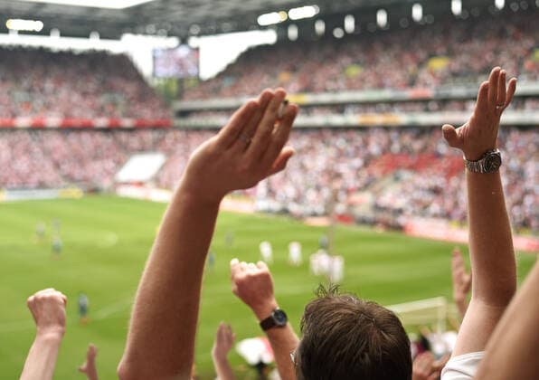 IMAGO Creative: Sport Start-Up fußballspiel,publikum,stadion,jubel *** soccer,audience,stadium,ecstatic fnu-g2e