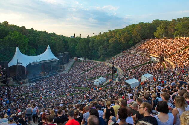 93 TOCOTRONIC , BEATSTEAKS; Konzert in der Waldbuehne, Berlin, 09.06.2018, Uebersicht, Berlin Deutschland, germany *** 93 TOCOTRONIC , BEATSTEAKS Concert in the Waldbuehne, Berlin, 09 06 2018, Overview, Berlin Germany, germany Copyright: xPOP-EYE ChristianxBehringx 10098606_TOCOTRONIC_1179