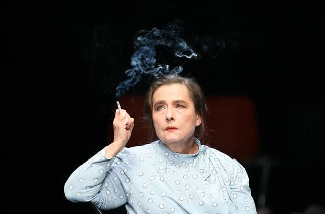 77 Theater: Gabriele Heinz, Pornographie, in den Berliner Kammerspielen Deutsches Theater, Schauspieler Berlin Germany, Deutschland *** 77 Theater Gabriele Heinz, pornography, in the Berliner Kammerspiele Deutsches Theater, actor Berlin Germany, Germany Copyright: xPOP-EYE Gabschx 00152507_00152507