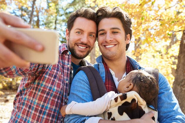 familie,partnerschaft,gleichgeschlechtlich,selfie *** family,relationship,homogamous,selfie mmq-ss1,model released, Symbolfoto