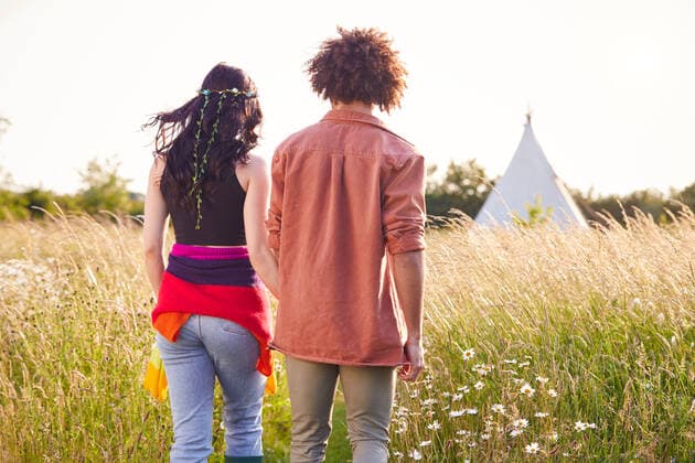 paar,sommer,camping *** couple,summer,camping mmq-y9j,model released, Symbolfoto