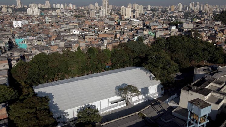 May 21, 2020: The 4th field hospital in the capital begins to operate today. The new unit is within the community of Heliopolis, the largest slum in the city of SoÂ£o Paulo. There are 200 beds for the treatment of patients with coronavirus, 24 of which are in the ICU. Field hospitals are playing a key role in relieving care in state and municipal hospitals. - ZUMAo70_ 20200521_zap_o70_010 Copyright: xDarioxOliveirax
