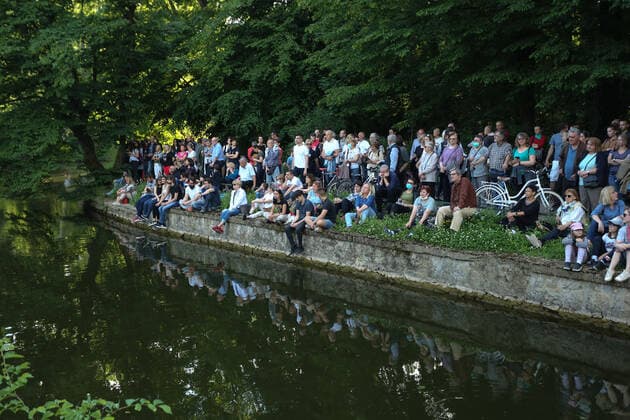 PXL_Concert in the Zoo Zagreb 23.05.2020., Zagreb, Croatia - Concert of the Zagreb Philharmonic Orchestra held at the Zagreb Zoo on Swan Island. The Zoo and the Philharmonic join this collaboration in celebrating the Day of the City of Zagreb. EmicaxElvedji PIXSELL