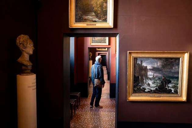 Birger Petersen is taken in Thorvaldsens Museum, which reopens after coronation in Copenhagen, Tuesday, May 26, 2020 Birger Petersen welcomes the reopening and recounts that one can imagine having three meals a day, but the spiritual hunger has not been sustained in many Weeks ago, Copenhagen Denmark,  Copyright: RitzauxScanpix NielsxChristianxVilmannx COP103 spdk20200526-111924-L