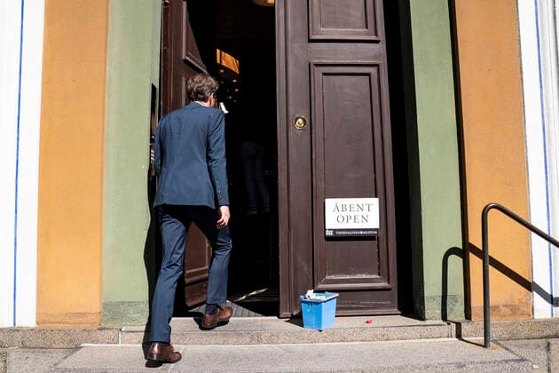 Thorvaldsens Museum reopens in Copenhagen, Tuesday 26 May 2020 Thorvaldsens Museum reopens after coronation, Copenhagen Denmark,  Copyright: RitzauxScanpix NielsxChristianxVilmannx COP103 spdk20200526-111936-L