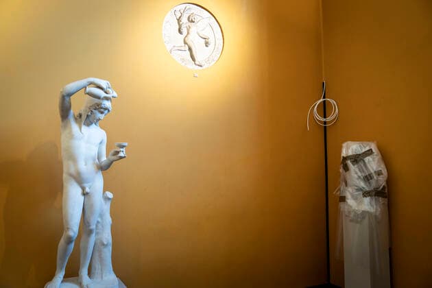 Thorvaldsens Museum reopens in Copenhagen, Tuesday 26 May 2020 Thorvaldsens Museum reopens after coronation, Copenhagen Denmark,  Copyright: RitzauxScanpix NielsxChristianxVilmannx COP103 spdk20200526-111942-L