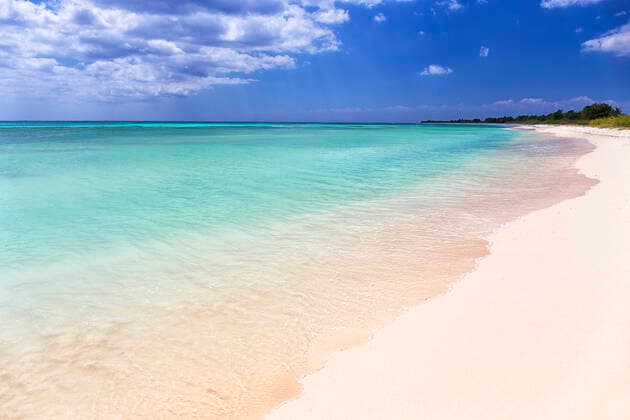 Scenic view of beach against sky at Punta Sur, Cozumel, Mexico DSGF02009