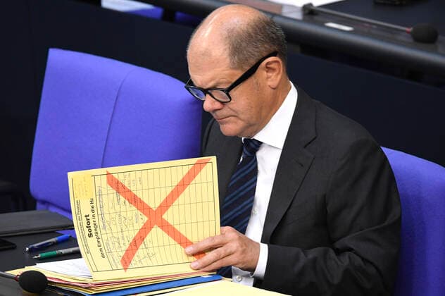 Olaf Scholz at the 163th session of the German Bundestag Berlin, 28 05 2020 Foto:xJ.xKrickx xFuturexImage