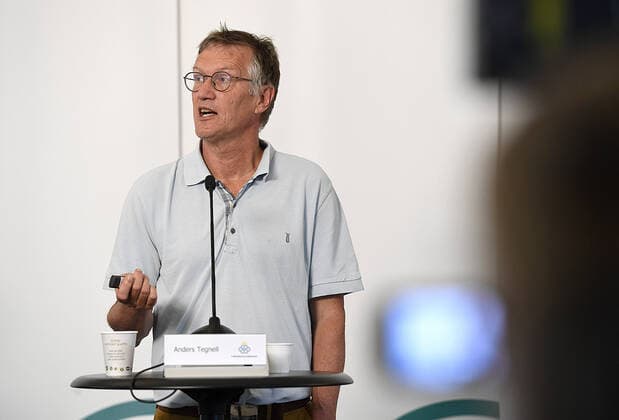 State epidemiologist Anders Tegnell from the Public Health Authority at the authorities joint press conference on the coronavirus covid 19 Stockholm Sweden x2512x,  Copyright: xLINDAHLxBJÖRN Aftonbladetx Folkhälsomyndigheten PK