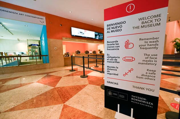 On Saturday 06 06 the Museo Nacional Thyssen Bornemisza will be reopened after the temporary closure due to the corona regulation, taking into account the hygiene and distance rules Madrid, 04 06 2020 Museum Thyssen Bornemisza  Foto:xDyDxFotografosx xFuturexImage