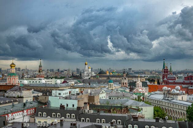 Russia. View of Moscow from the Central Children s Store. KonstantinxKokoshkin