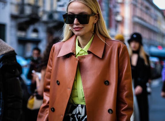 Italy: On the street of Milan MILAN, Italy- February 21 2020: Leonie Hanne on the street during the Milan Fashion Week. Milan Italy Italy Copyright: MauroxDelxSignore