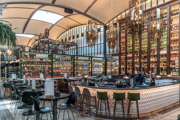 Interior of the El Nacional restaurant in Barcelona, Catalonia Interior of the El Nacional restaurant in Barcelona, Catalonia Interior of the El Nacional restaurant in Barcelona, Catalonia