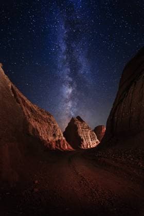 a canyon under the stars  165755303548682276