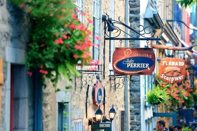 old French Quebec Streets Daytime Travel Quebec City Canadians with Color  268124680781561927