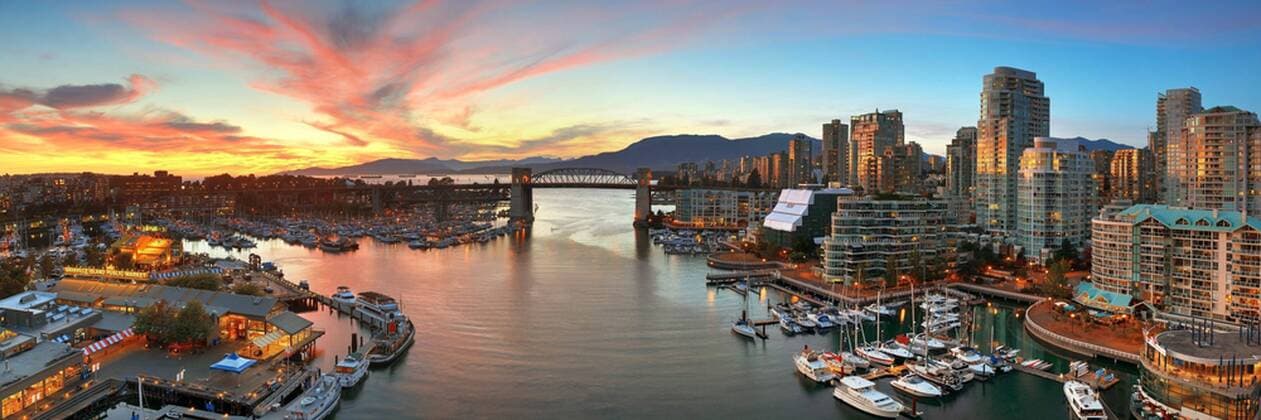 Vancouver Skyscrapers Close to the water Panorama B.C. Architecture bay Harbor top with  268124972847071355