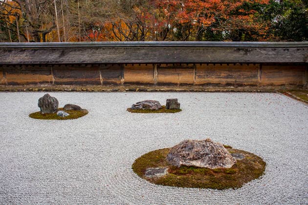 Zen garden in Ryoanji temple,UNESCO World Heritage Site,Kyoto, Japan Kyoto Japan Copyright: xLucasxVallecillosx LVM-Jp.Ky.9989