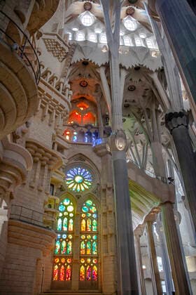 Interior of Basilica Sagrada Familia,transept, Barcelona, Catalonia, Spain Barcelona Barcelona Spain Copyright: xLucasxVallecillosx xVWPicsx LVM-Ba.Sa.5161