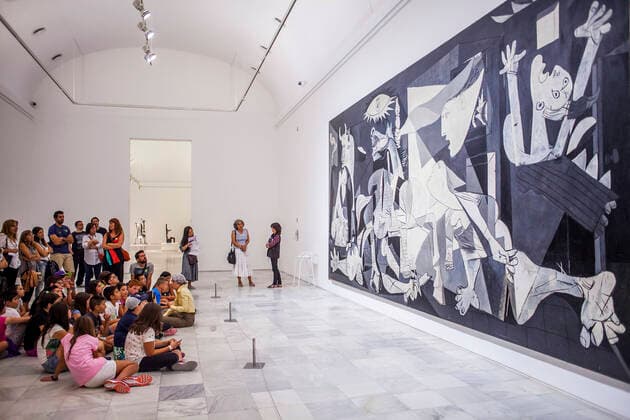 The Guernica painting by Picasso, Reina Sofia National Art Museum, Madrid, Spain. Madrid Madrid Spain Copyright: xLucasxVallecillosx LVM-Ma.Rs.6372