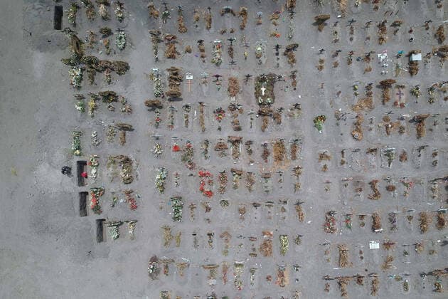 June 10, 2020, Mexico City, Mexico: Chalco Municipality Cemetery in Mexico City where 12 graves are created every day for COVID-19 deaths. Mexico has so far registered more than 124,000 COVID-19 cases and 14,649 deaths, according to the Ministry of Health...Where: Mexico City, Mexico.When: 10 Jun 2020.Credit: Eyepix Cover Images..**EDITORIAL USE ONLY* Mexico City Mexico - ZUMAc218 20200610_zia_c218_019 Copyright: xLeonardoxCasasx