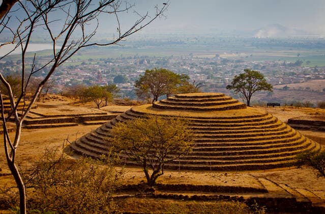 Circular stepped pyramid, Guachimontones archaeological site , near Teuchitlan, Jalisco, Mexico Teuchitlan Jalisco Mexico Copyright: xLucasxVallecillosx-xVWPicsx LVM-Mx.Rt.8242