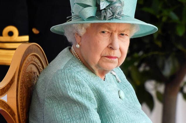. 13 06 2020. Windsor, United Kingdom. Queen Elizabeth II attends a ceremony to mark her official birthday at Windsor Castle,United Kingdom, instead of the annual Trooping The Colour which was cancelled because of Coronavirus .  xPoolx xi-Imagesx IIM-21270-0015