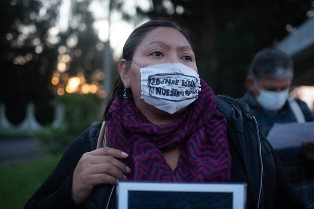 June 15, 2020, Xalapa, Veracruz, Mo xico: During the visit of President Andres Manuel Lopez Obrador to the city of Xalapa, relatives of disappeared people held a demonstration to ask for their support and to fulfill the campaign promises. Xalapa MÃ xico - ZUMAqp1_ 20200615_zip_qp1_003 Copyright: xHectorxAdolfoxQuintanarxPerezx