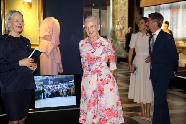 16-06-2020 Denmark Queen Margrethe and Princess Mary and Prince Frederik attending the opening of the exhibition The Queen s Faces The Knight’s Hall and the portrait revelation at the National History museum at Frederiksborg palace in Hillerod, Denmark. The exhibition presents a multifaceted portrait of HM Queen Margrethe and her time. It provides an introduction to the Queen’s upbringing, her various roles as ruler and head of state, and the Queen’s personal interests, particularly in the fields of art and science.  Copyright: xxPPE Hildebrandtx