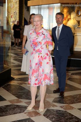 16-06-2020 Denmark Queen Margrethe and Princess Mary and Prince Frederik attending the opening of the exhibition The Queen s Faces The Knight’s Hall and the portrait revelation at the National History museum at Frederiksborg palace in Hillerod, Denmark. The exhibition presents a multifaceted portrait of HM Queen Margrethe and her time. It provides an introduction to the Queen’s upbringing, her various roles as ruler and head of state, and the Queen’s personal interests, particularly in the fields of art and science.  Copyright: xxPPE Hildebrandtx