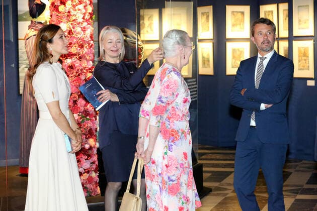 16-06-2020 Denmark Queen Margrethe and Princess Mary and Prince Frederik attending the opening of the exhibition The Queen s Faces The Knight’s Hall and the portrait revelation at the National History museum at Frederiksborg palace in Hillerod, Denmark. The exhibition presents a multifaceted portrait of HM Queen Margrethe and her time. It provides an introduction to the Queen’s upbringing, her various roles as ruler and head of state, and the Queen’s personal interests, particularly in the fields of art and science.  Copyright: xxPPE Hildebrandtx