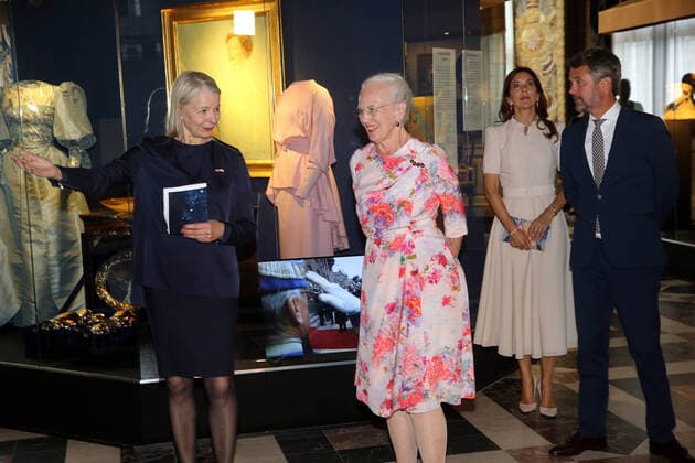 16-06-2020 Denmark Queen Margrethe and Princess Mary and Prince Frederik attending the opening of the exhibition The Queen s Faces The Knight’s Hall and the portrait revelation at the National History museum at Frederiksborg palace in Hillerod, Denmark. The exhibition presents a multifaceted portrait of HM Queen Margrethe and her time. It provides an introduction to the Queen’s upbringing, her various roles as ruler and head of state, and the Queen’s personal interests, particularly in the fields of art and science.  Copyright: xxPPE Hildebrandtx