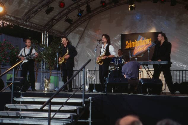Schreinemakers Live Schreinemakers Live, Infotanment Show, Deutschland 1992 - 1996, Gaststar: Gruppe Haindling, Deutschland Copyright: WolfgangxKühn UnitedArchives103720 EDITORIAL USE ONLY
