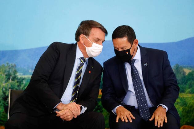 BRASÍLIA, DF - 17.06.2020: LAUNCHING OF THE SAFRA PLAN - Launch Ceremony of the Safra Plan - President of the Republic, Jair Bolsonaro and Vice President Hamilton Mourão, at the? Launch Ceremony of the Safra Plan ?, at the Planalto Palace, Brasília DF this morning (17). x1927862x  FranciscoxStuckert