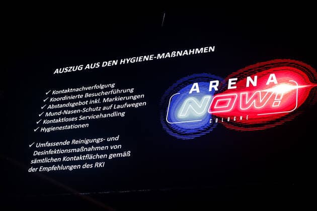 ARNEA NOW concept presentation 18 06 2020 Hygiene measures during the event Presentation of the ARNEA NOW concept 18 06 2020 Cologne LanxessArena NRW Germany Copyright: xBEAUTIFULxSPORTS Wunderlx