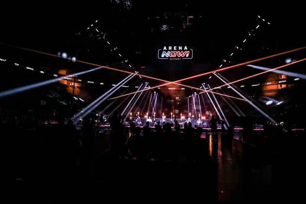 ARNEA NOW concept presentation 18 06 2020 Journalists sitting in the audience boxes while the ARENA NOW concept is presented Presentation of the ARNEA NOW concept 18 06 2020 Cologne LanxessArena NRW Germany Copyright: xBEAUTIFULxSPORTS Wunderlx