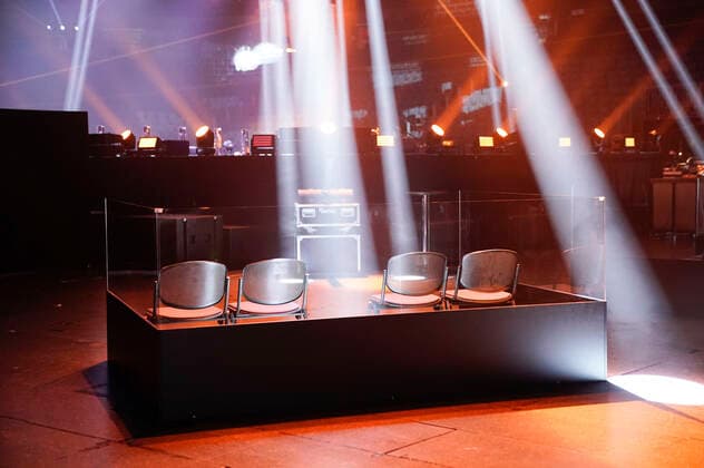 Cubes and seats in compliance with the hygiene guidelines and the distance rules at the press conference to present the new event concept Arena Now in the Lanxess Arena Cologne, 18 06 2020 Foto:xJ.xKrickx xFuturexImage