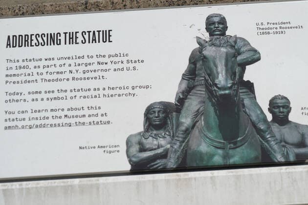 June 22, 2020, New York, New York, USA: NYC Protest, .The statue of President Teddy Roosevelt at the entrance to the American Museum of Natural History will be removed amid widespread protests over racial inequality,.Central Park West, NYC.June 22, 2020. New York USA - ZUMAms4_ 20200622_zaf_ms4_003 Copyright: xSoniaxMoskowitzxGordonx