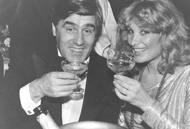 Archive Mario Adorf Mrs Monique Munich 01 1981 1984 Hotel Bayerischer Hof Filmball Munich