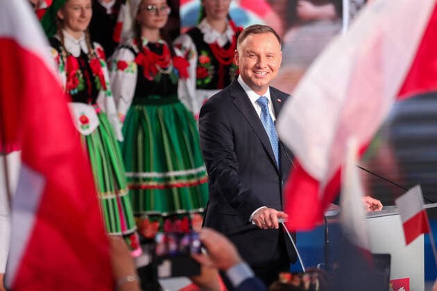 Bilder des Jahres 2020, News 06 Juni News Themen der Woche KW26 News BIlder des Tages Presidential election 2020 in Poland. Andrzej Duda s electoral evening Presidential election 2020 in Poland. Andrzej Duda s electoral evening on June 28, 2020 in Lowicz, Poland. Andrzej Duda EN_01434613_0115 