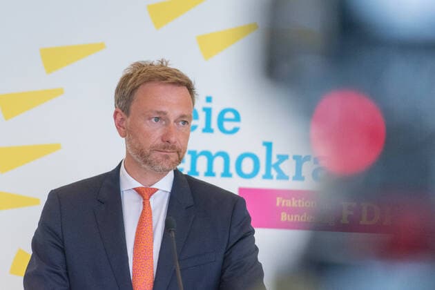 Berlin, Press Conference FDP Faction Germany, Berlin 30 06 2020 In the picture Christian Lindner Federal Chairman FDP during the press conference of the Faction in the German Bundestag Berlin Bundestag Berlin Germany