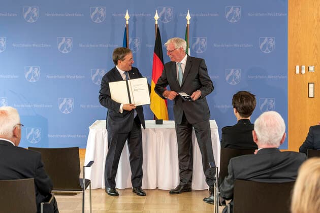 Presentation of the Order of Merit of North Rhine-Westphalia on July 1, 2020 in Düsseldorf Dieter P
