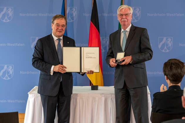 Presentation of the Order of Merit of North Rhine-Westphalia on July 1, 2020 in Düsseldorf Dieter P