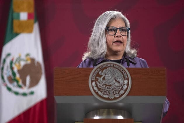 (200702) -- MEXICO CITY, July 2, 2020 -- Mexico s Economy Minister Graciela Marquez speaks during a press conference in Mexico City, Mexico, July 1, 2020. The U.S.-Mexico-Canada Agreement (USMCA) officially entered into force on Wednesday, replacing the 26-year-old North American Free Trade Agreement (NAFTA). (Str Xinhua) MEXICO-MEXICO CITY-USMCA-ENTER INTO FORCE XinxYuewei 