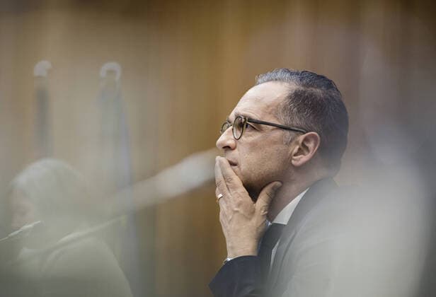 Federal Foreign Minister Heiko Maas, SPD, recorded during a video conference with the United Nations Security Council in Berlin 02 07 2020 Berlin Germany Copyright: xFelixxZahn photothek.netx