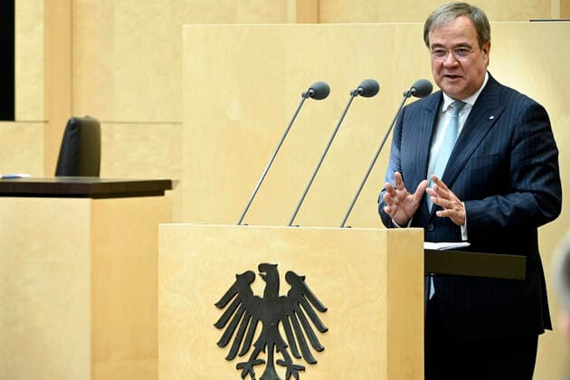 Armin Laschet at the 992 meeting of the Bundesrat in the plenary hall of the Prussian Manor House Berlin, 03 07 2020 Foto:xJ.xKrickx xFuturexImage