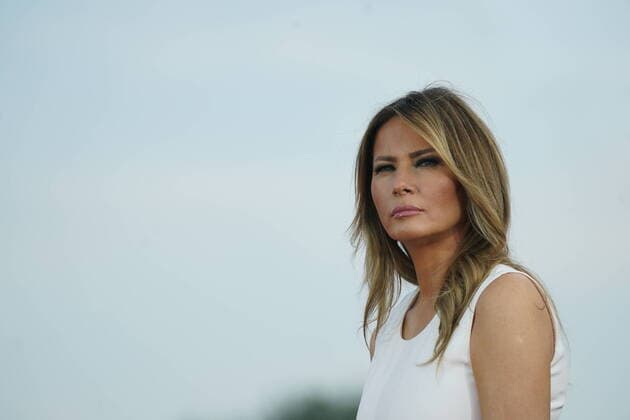 First Lady Melania Trump attends the 2020 Salute to America to celebrate America s Independence Day at the White House in Washington, DC on Saturday, July 4, 2020. The event was hosted by President Donald Trump and the First Lady.  WAX20200704222 CHRISxKLEPONIS